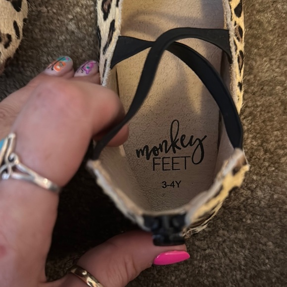 Monkey Feet Brown and Black Leopard Print Flats - Picture 2 of 8
